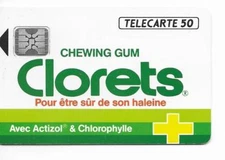 RARE / TELEPHONE CARD - CLORETS: CHEWING GUM / PHONECARD TELEPHONE CARD