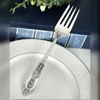 Wallace Rose Point Sterling Salad Fork 6 3/8" Vintage Replacement