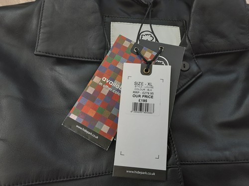 Hidepark Ladies Leather Jacket Size XL in Black - Style Louise New with Tags - Picture 3 of 7