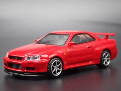 1999-2002 Nissan Skyline GTR R34 Vspec 1:64 Maßstab Sammlerstück Modellauto