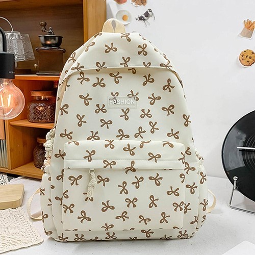Nylon Schoolbag Cute School Bags for Girls Teen Bow Backpack Causal Travel E9N5 - Picture 21 of 29