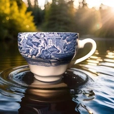 Fine Myott Meakin TAbleware Cup Blue Paul Revere