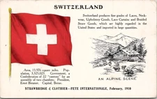 Strawbridge & Clothier - Fete International Switzerland Vintage Postcard Wpc5