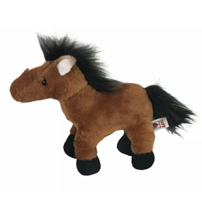 Webkinz GANZ Pony Horse: HM101 Brown Arabian 9" Tall 9" Long Plush EUC (No Code) - Image 3 of 4