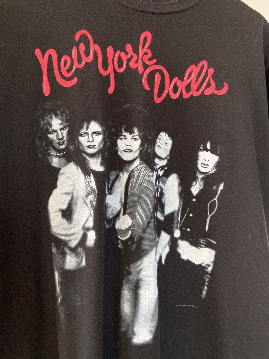 VTG New York Dolls T Shirt Punk Band Graphic Black Size L 2007 | eBay