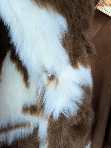 SCULLY Faux Fur Vest XL Honey Creek Calf Cow Print Western Cowgirl Boho - Picture 11 of 18