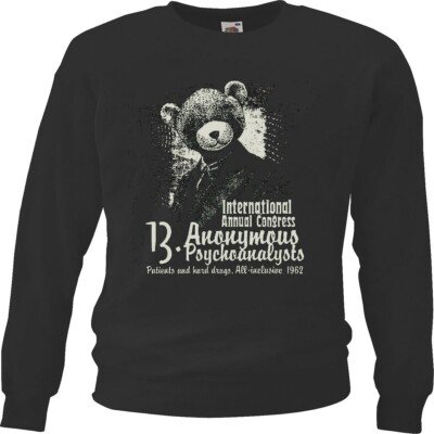 Sweatshirt ANONYMUS PSYCHOANALYSTS ANNUAL CONGRESS LIFESTYLE FASHION STREET WEAR