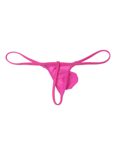 Herren durchsichtig Mini Tanga Wölbung Beutel T-Back G-String niedrig erhöht Mikrounterwäsche - Bild 52 von 72