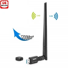 Dual Band High-Gain Antenna 802.11ac 1200Mbps USB3.0 AC1200 USB wifi Adapter USA