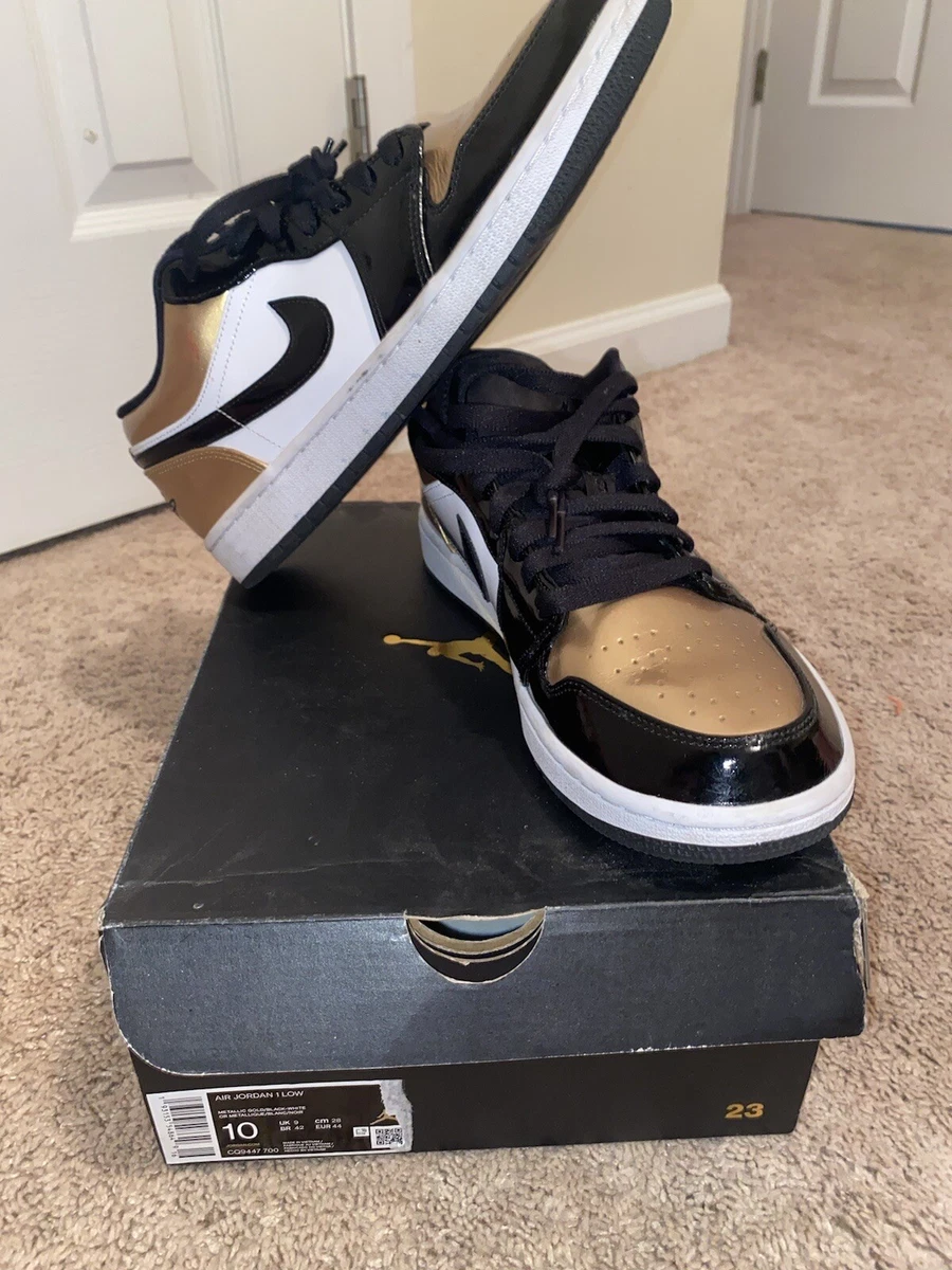 Size 10 Jordan 1 Low Gold Toe 2019 eBay