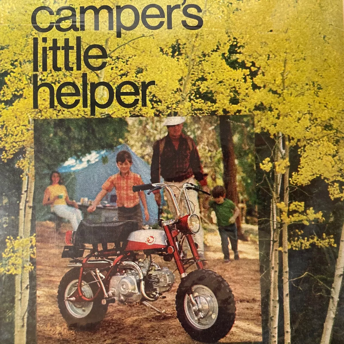 1969 Honda Mini Trail Mini Bike Camper s Little Helper Print Ad