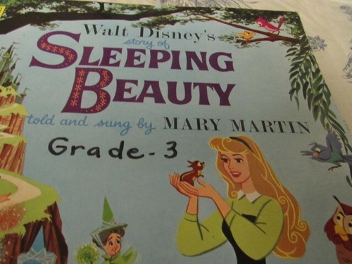 (2) Vtg. Disneyland Records "Sleeping Beauty & Songs for Bedtime" 33 RPM Records - Picture 6 of 24