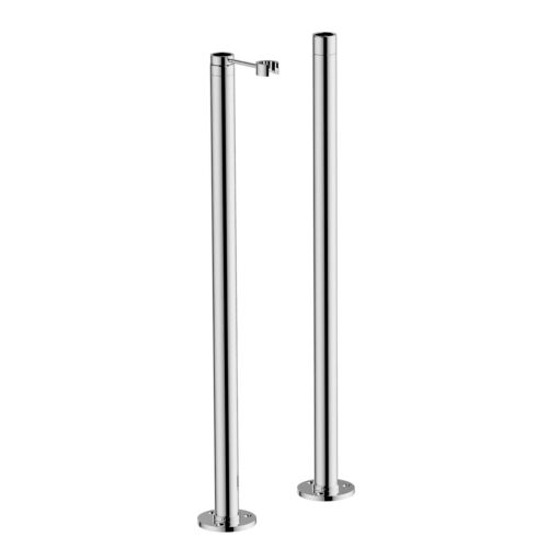 Cooke & Lewis Bath Standpipe Chrome Connector Free Standing Telescopic Shrouds