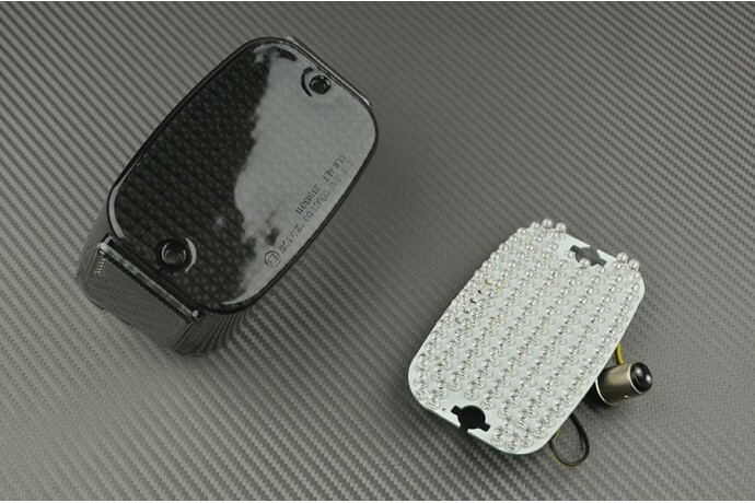 Feu arrière clignotant LED à forte luminosité et coque fumée pour custom Vulcan VN 1500