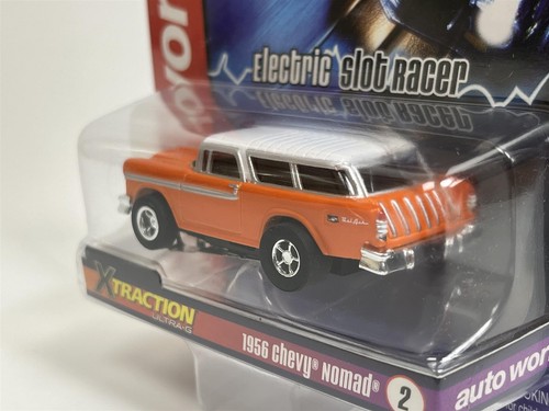1956 Chevy Nomad Orange X Traction Flame Throwers HO Scale Auto World SC366-2 - Picture 5 of 7