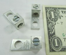 Lot 9 Ilsco D3751 Screw Lugs, 1/4" Stud, 14AWG to 4AWG Copper or Aluminum UL CSA