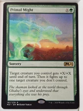 Primal Might - Magic 2021 Core Set M21 - Magic the Gathering MTG Nice!