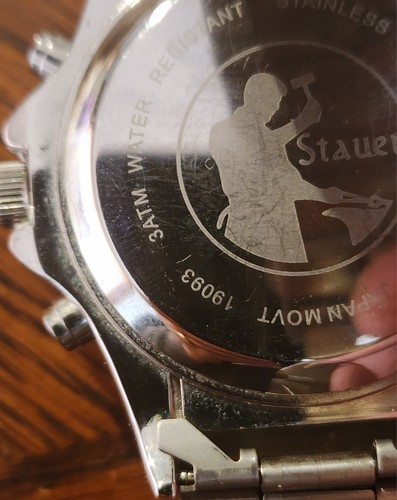 Stauer Men 19093 Compendium Hybrid Chronograph Stainless Steel Watch 8 ...