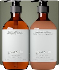 Good&All Tea Tree Shampoo and Conditioner Set for Dry Itchy Scalp with Peppermi