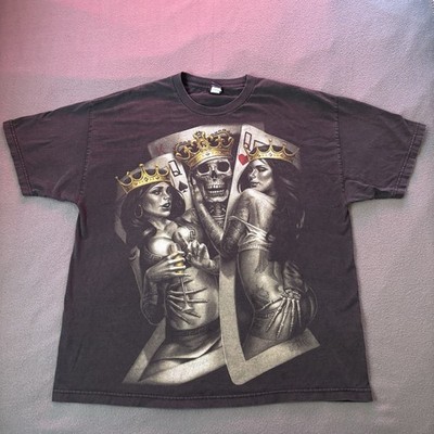 OG Able 2014  King Of Queens  Shirt Men s 2XL Grunge Goth Skulls USA MADE