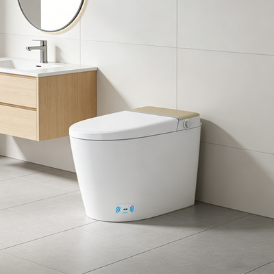 VGS A18 Smart Toilet Heated Seat Foot Sensor Antibacterial For Home Bathroom US