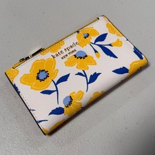 KATE SPADE KF964 MORGAN SLIM BI-FOLD WALLET CREAM MULTI