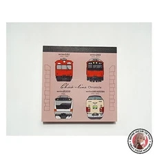NEW Popondetta PST-001 Railway Chronicle Chuo Line Memo Pad Square