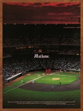 1989 J&B Whisky Vintage Print Ad/Poster Baseball Sports Man Cave Bar Art 80s 90s