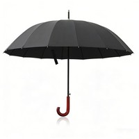 Premium Large Windproof Umbrella 92cm Assorted Colours
