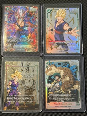 Dragon Ball Fusion World Son Gohan Alt Art Bundle - Signed by Kyle Hebert