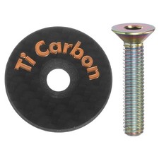 1 1/4" OD Bicycle Headset Stem Top Cap with Colorful Bolt, Rose Gold