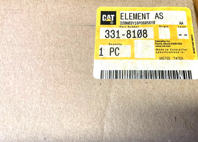 NEW OEM Caterpillar Air Filter Element Assembly CAT 331-8108