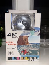 4K Ultra HD Action Camera , 2  LCD, WiFi, 30M Waterproof