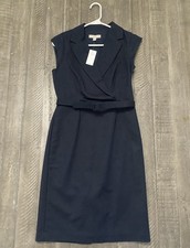 NWT Banana Republic Womens Blue Sleeveless Midi Dress