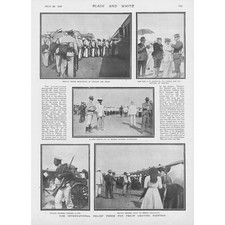CHINA International Relief Force for Pekin Leaving Tientsin - Antique Print 1900