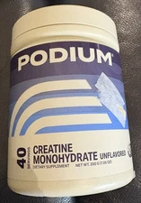 Podium Nutrition Creatine Monohydrate Dietary Supplement Unflavored 7.05oz 02/26