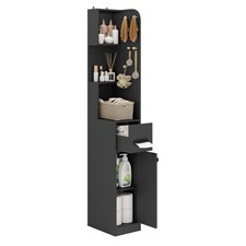 Bathroom Storage Cabinet w/ Pegboard, Large Soft-Close Drawer  Adjustable Shelf