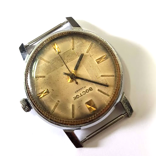 VINTAGE SOVIET RUSSIA USSR WRIST MENS WATCH VOSTOK MECHANICS NOT WORKING RARE - Picture 6 of 15