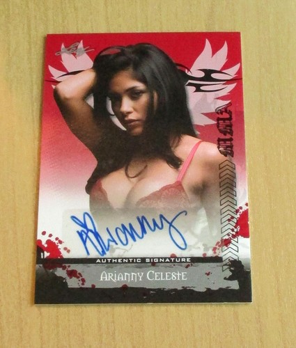 Arianny Celeste [Red] #AU-AC1 2010 Leaf MMA Autographs card