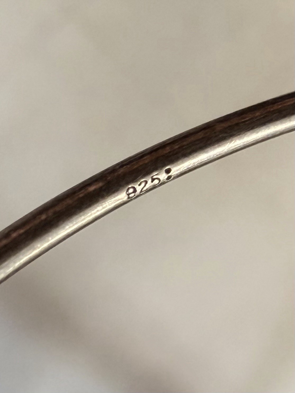 Sterling Silver Expandable Bangle Plain Simple Ad… - image 4