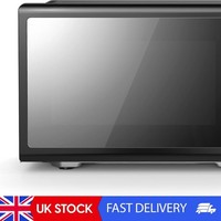 COMFEE' 19L 700W Black And Mirror Mini Microwave Oven, Compact Design, InverTech