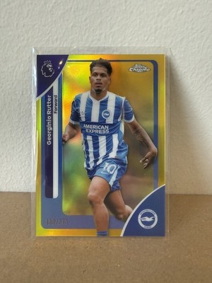 Georginio Rutter /275 Yellow Parallel Topps Chrome Premier League 2026 Brighton
