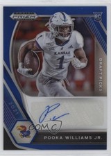 2021 Panini Prizm Draft Picks Blue 122/149 Pooka Williams Jr #DPA-POO Auto 14tz