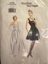 Schnittmuster  VOQUE  9246 Vintage Kleid  Gr....