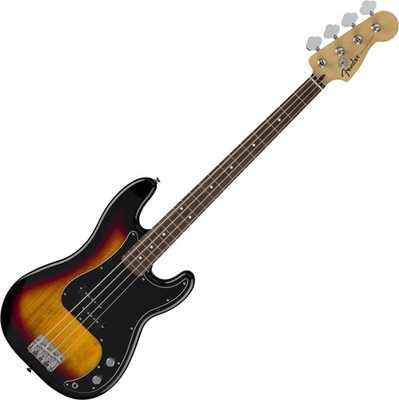 Fender Standard Precision Bass 3-Color Sunburst 4-Saiter Lorbeer E-Bass passiv