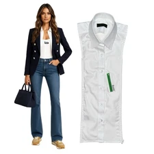 NWT Brunne DICKEY Compatible with VERONICA BEARD Blazer Button Down Shirt 00-14