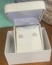 2.25 Natural Diamond Ear Studs 14kt Gold