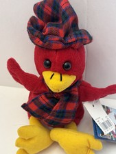 SNOWDEN RED BIRD Beanie Plush Commonwealth 8" Scarf Hat 1996 RETIRED NWT