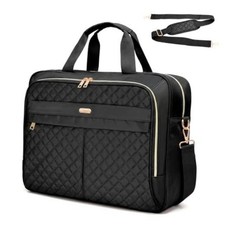 Laptop Bag for Women 17 Inch, Computer Bag, Laptop Messenger Bag, Large Black