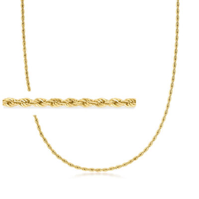 30 Zoll gedrehtes Seil Kette Halskette 18 Karat Gelbgold vergoldet 925 Sterlingsilber 3 mm